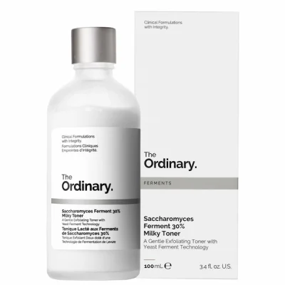 تونر شیر اوردینری حاوی ساکارومایسس تخمیر آبرسان و لایه بردار saccharomyces ferment 30 milky toner the ordinary