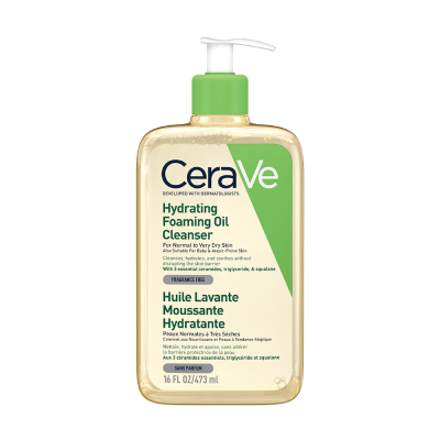 فوم شستشوی روغنی آبرسان سراوی مخصوص پوست نرمال تا خشک | CeraVe Hydrating Foaming Oil Cleanser